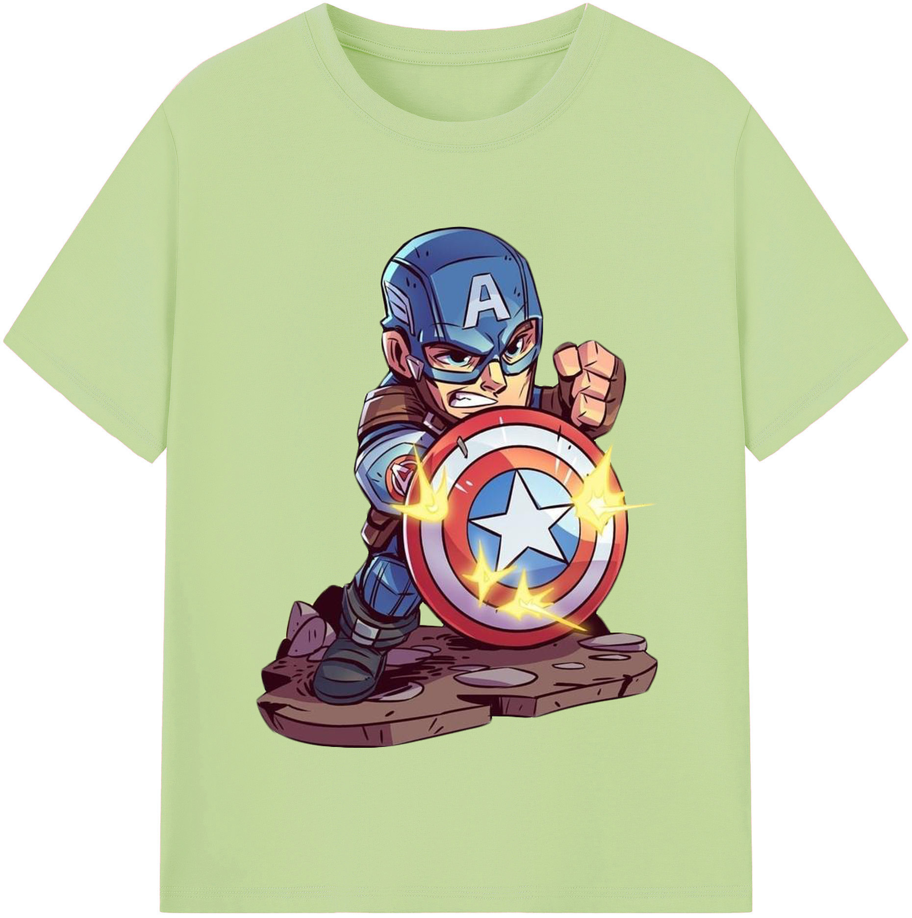 （画像用） アベンジャーズ The Avengers 綿100％半袖Tシャツ（フロントプリント）